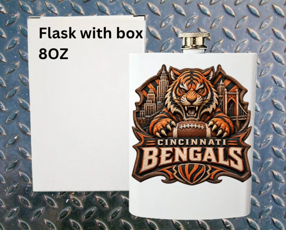 8oz Pro football flask