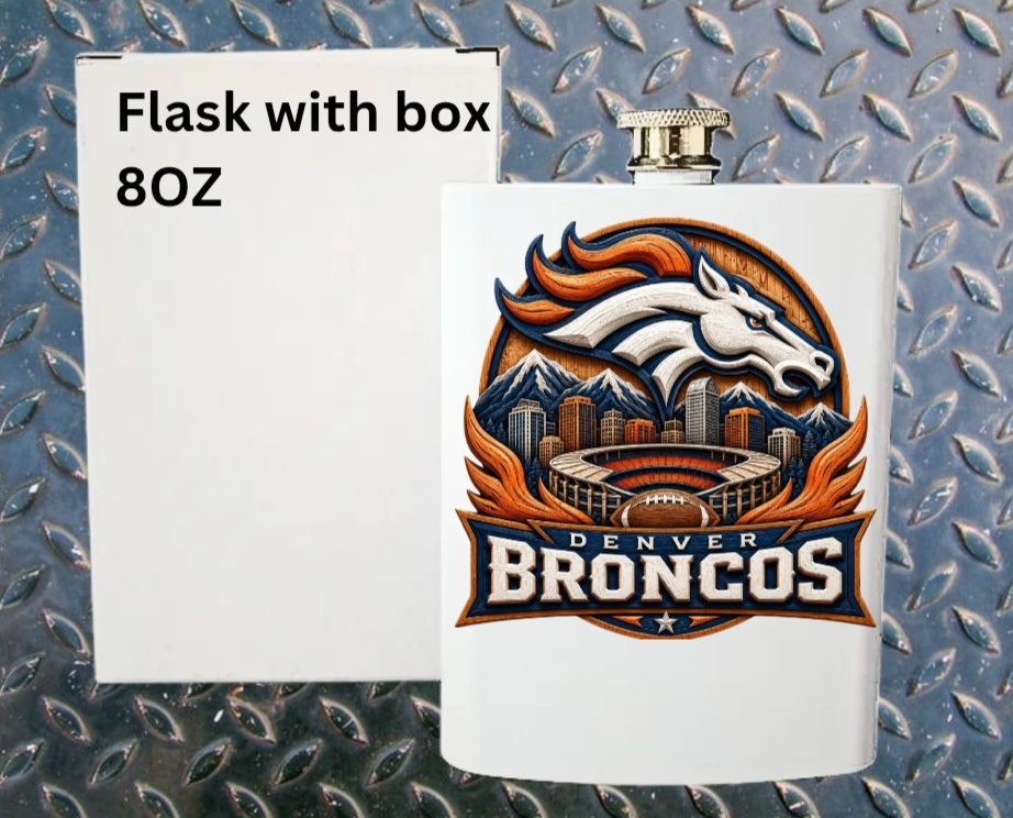 8oz Pro football flask
