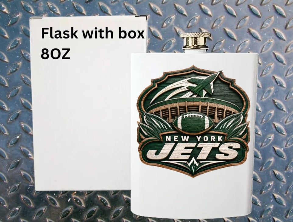 8oz Pro football flask