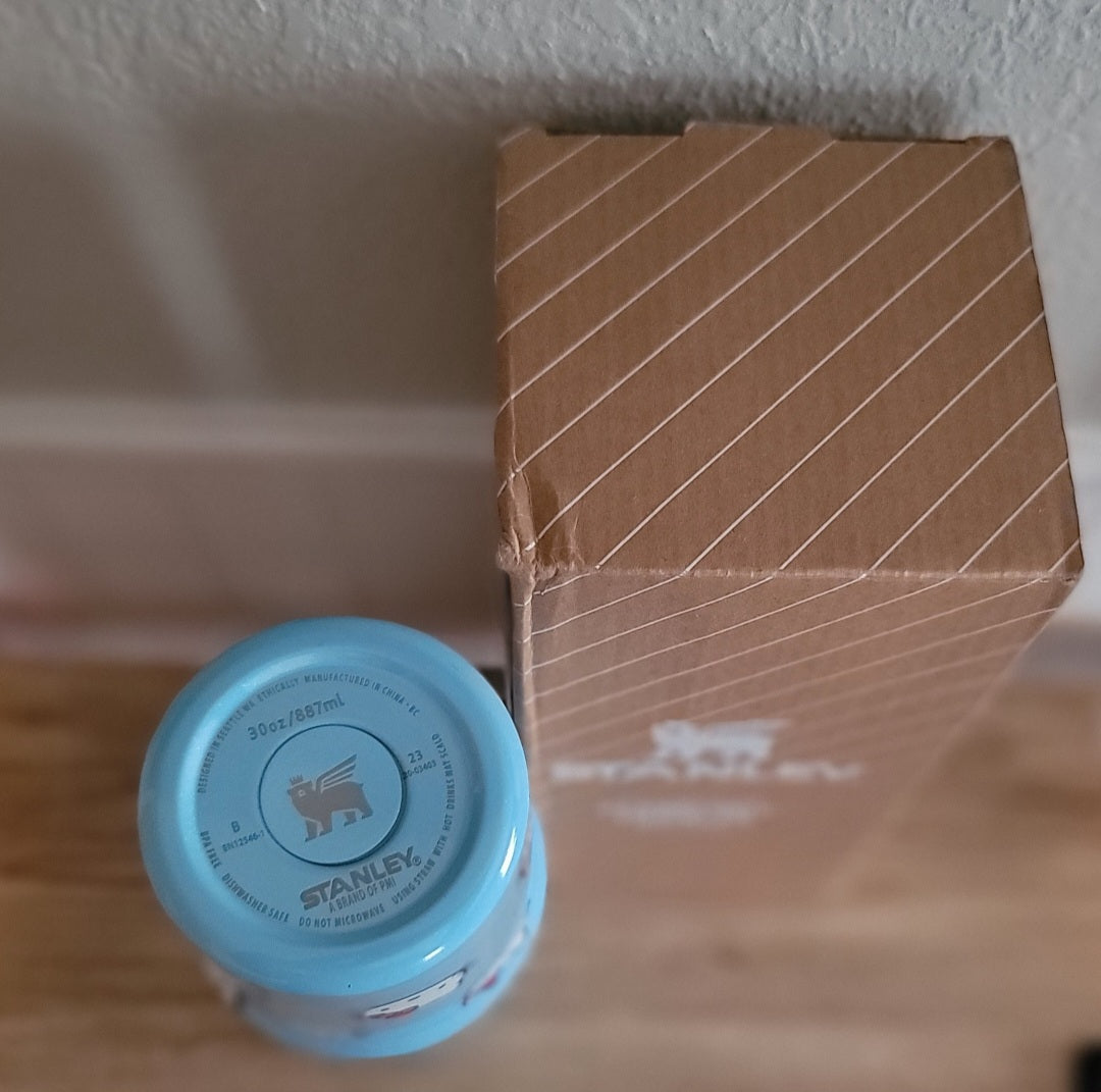 30oz blue kitty uv dtf inspired tumbler