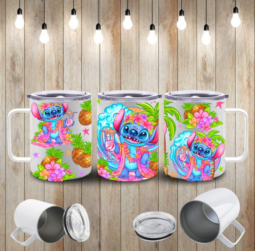 15oz blue Alien coffee mug