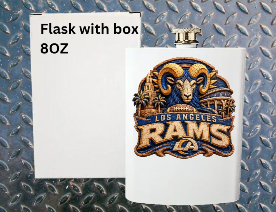 8oz Pro football flask