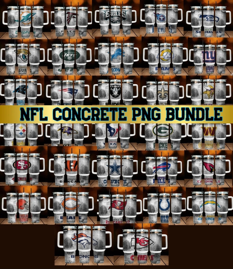 Football concrete bundle Png digital download