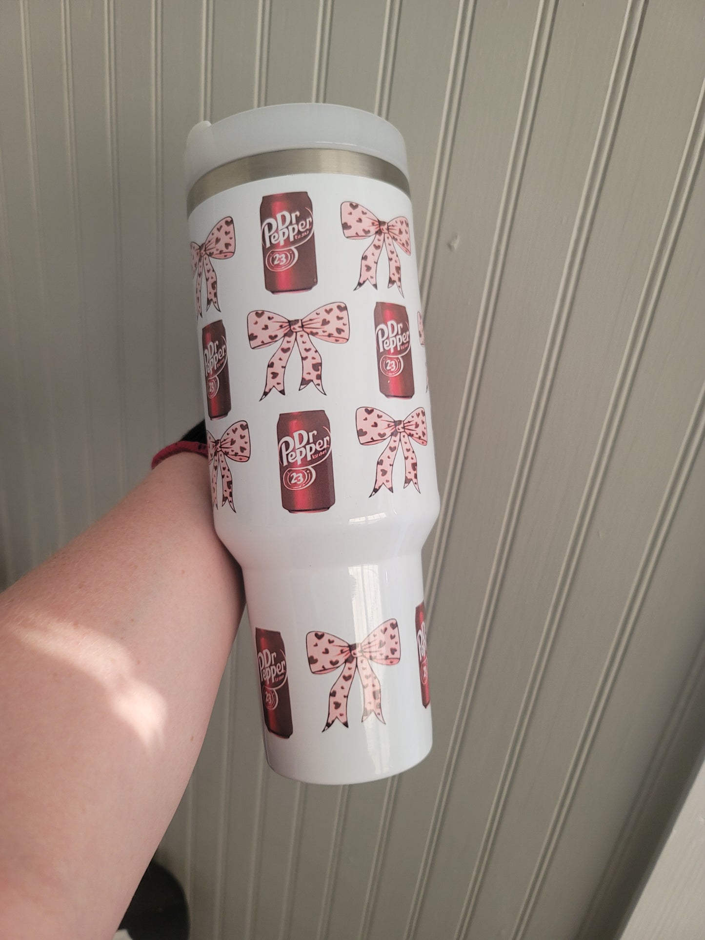 40oz Dr Pepper inspired Tumbler