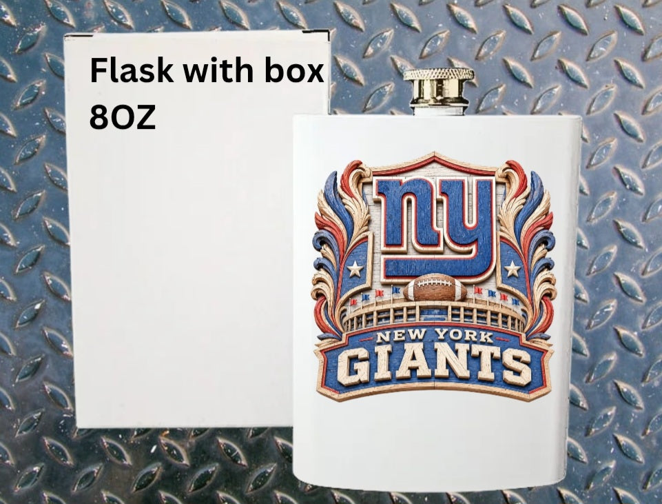 8oz Pro football flask