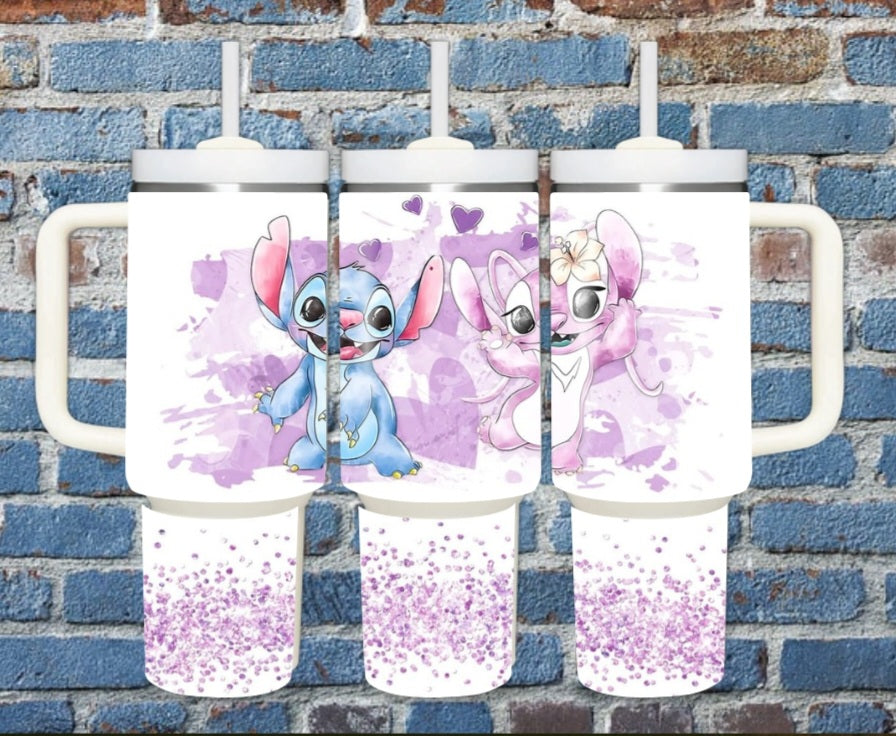 40oz Angel &Stitch inspired tumbler