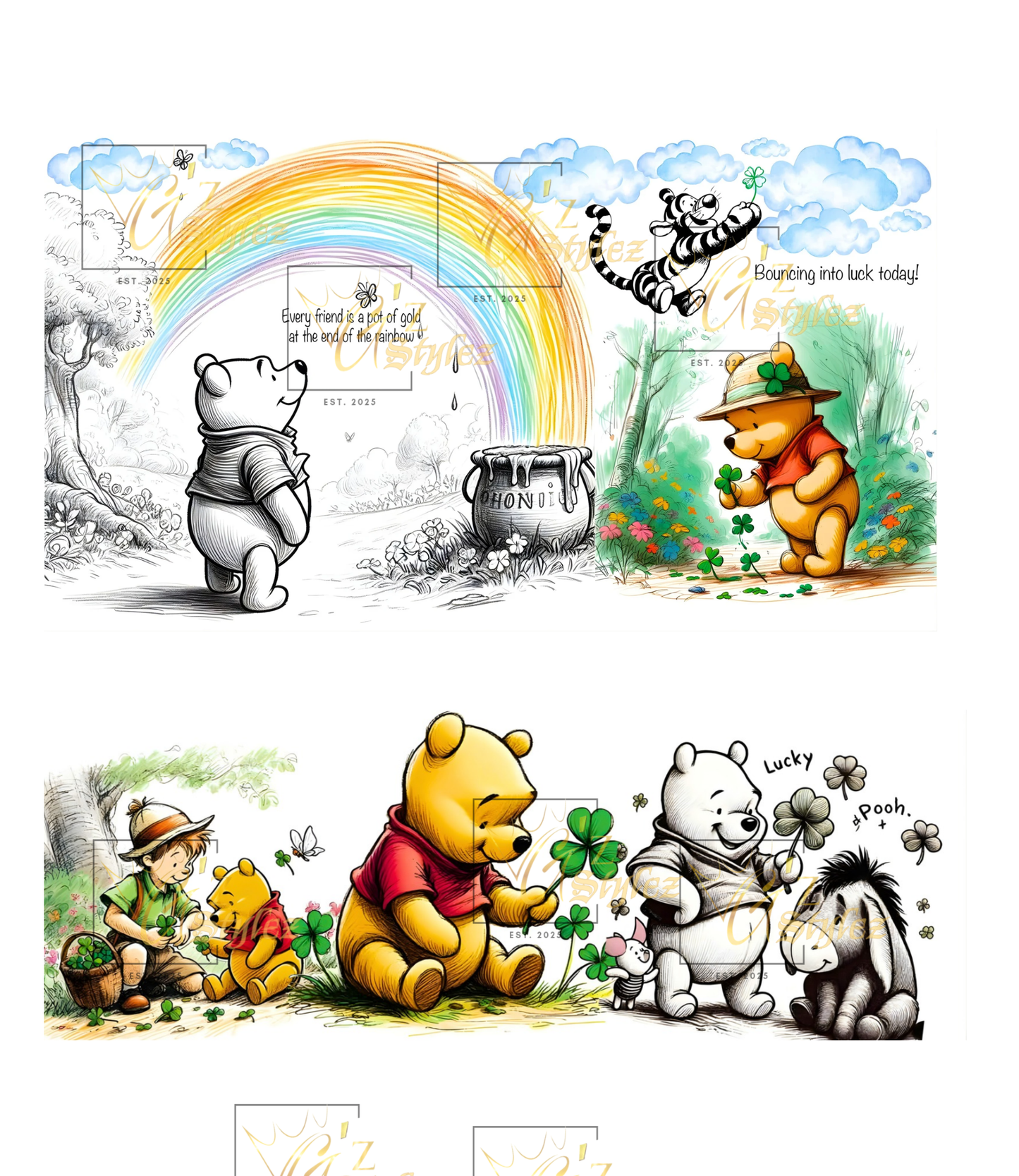 40oz The bear and friends digital download