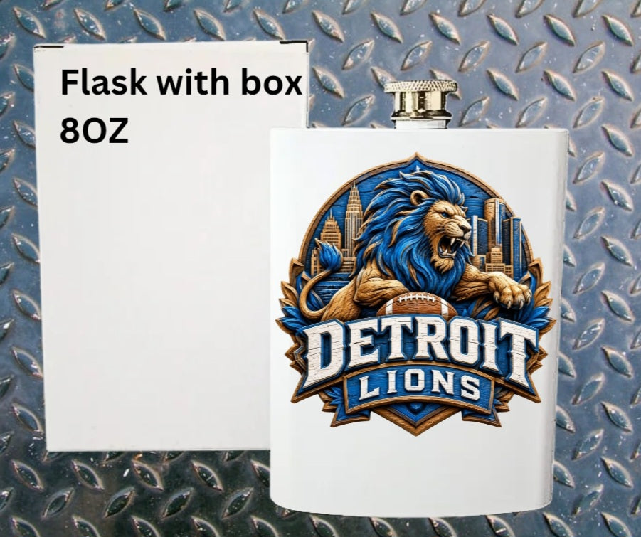 8oz Pro football flask