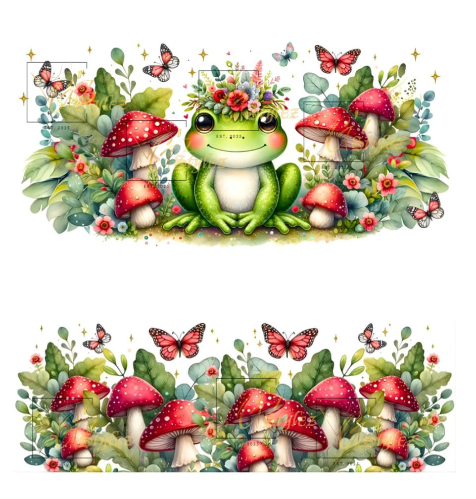 40oz Frogs and mushrooms digital download