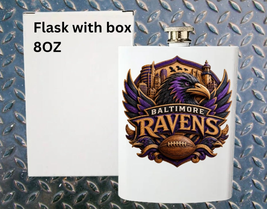 8oz Pro football flask
