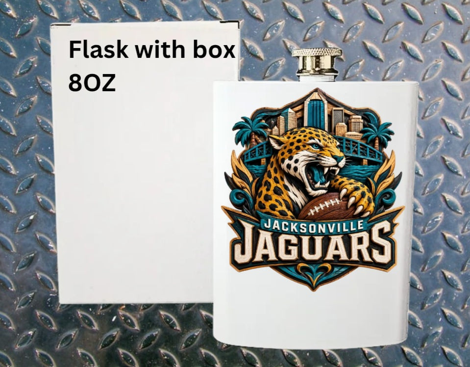8oz Pro football flask