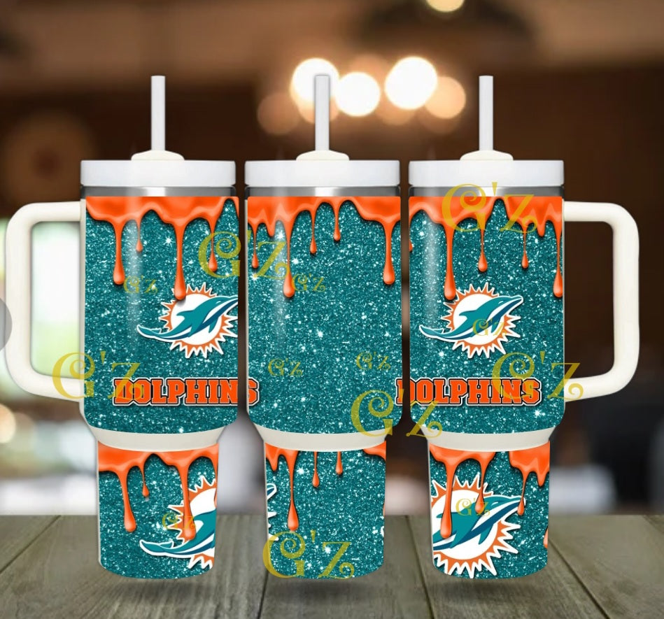 40oz Miami inspired Tumbler