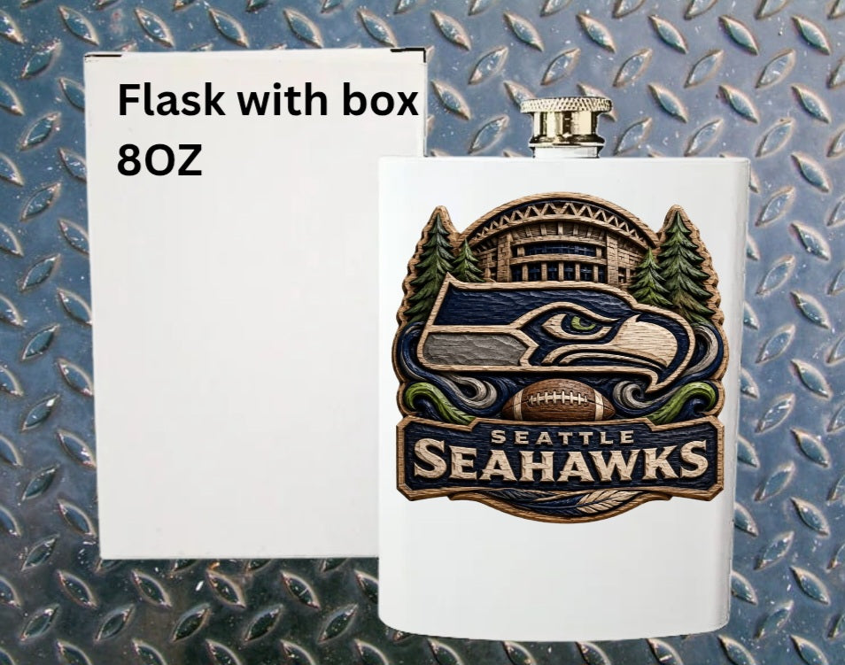 8oz Pro football flask