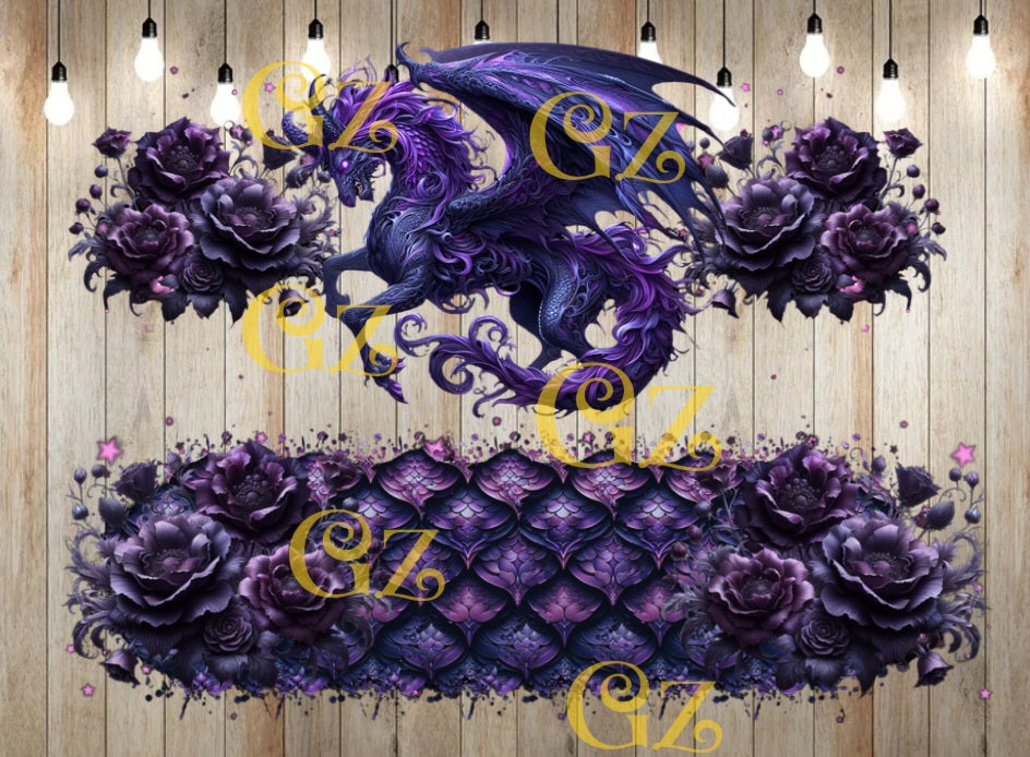 40oz Purple drag wrap digital download