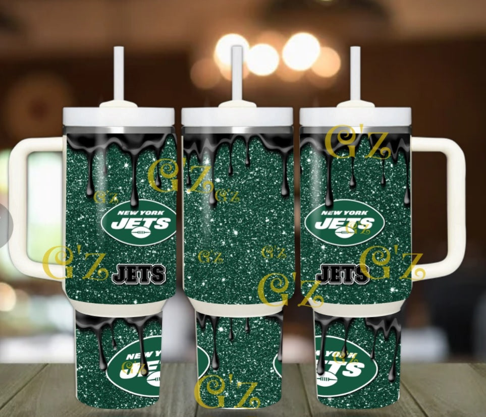 40oz Jets inspired Tumbler