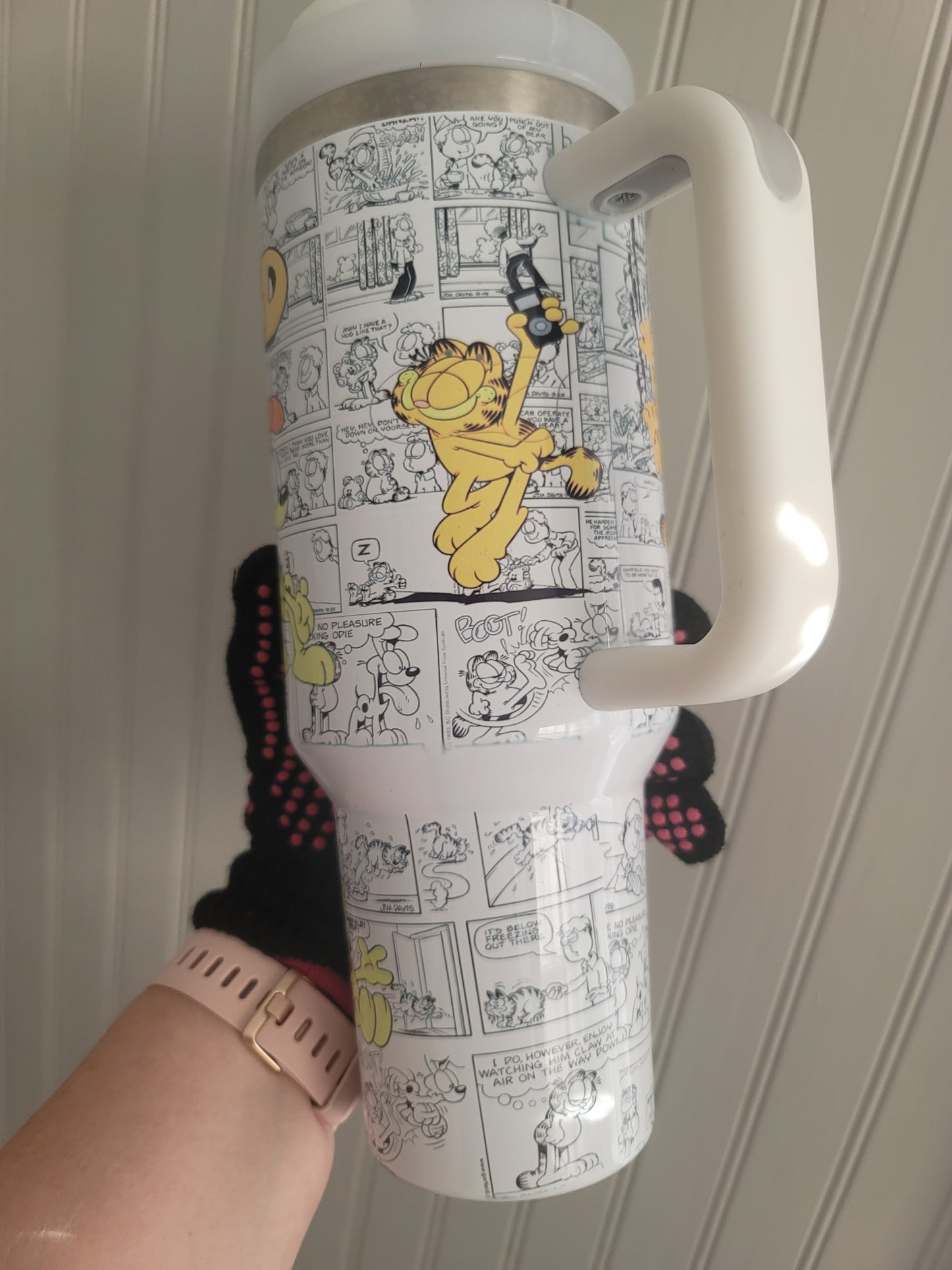 40oz Garfield comic inspired tumbler