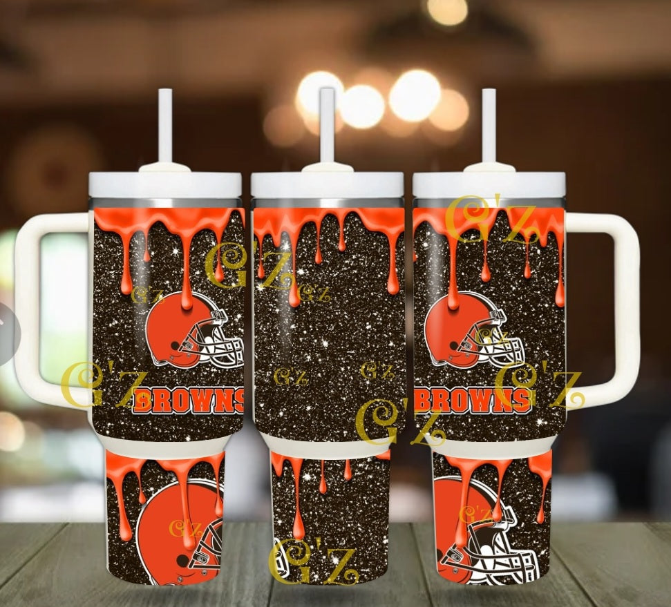 40oz Browns inspired Tumbler