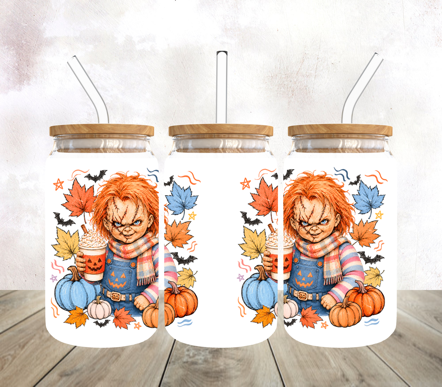 16oz horror fall wrap digital download