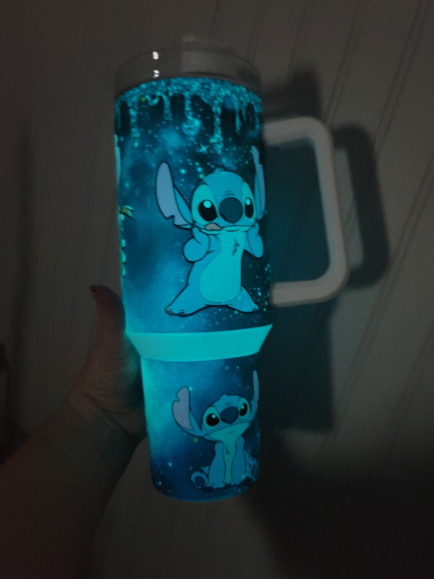 40oz Blue Cosmic Stitch inspired