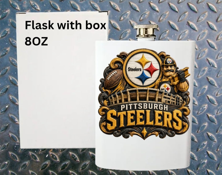 8oz Pro football flask