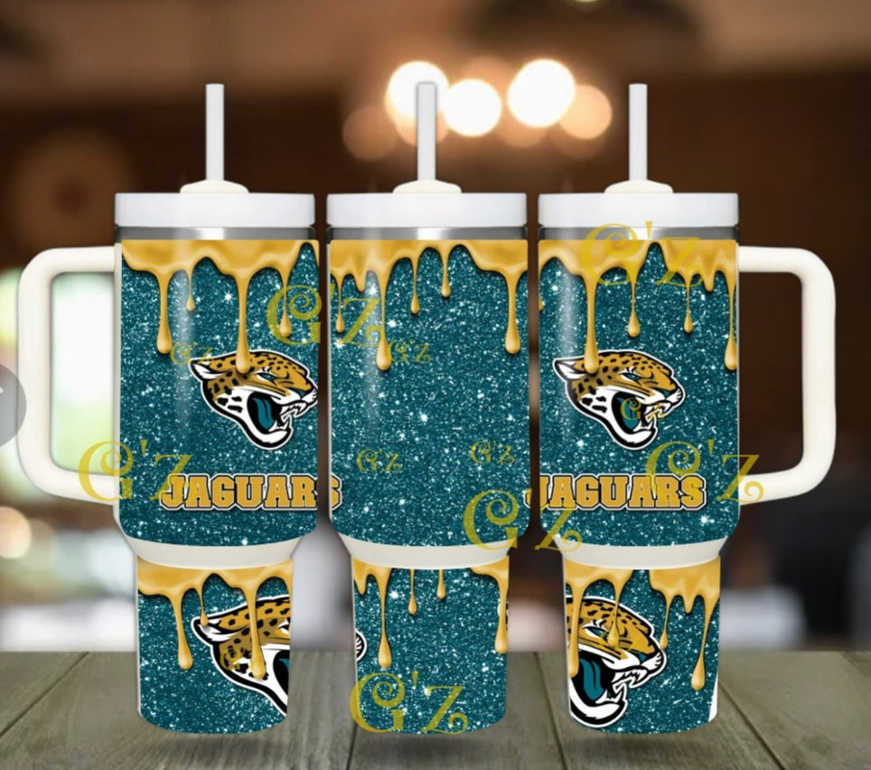 40oz Jaguars inspired Tumbler