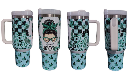 420 mom 40oz H2.0 Tumbler Dupe