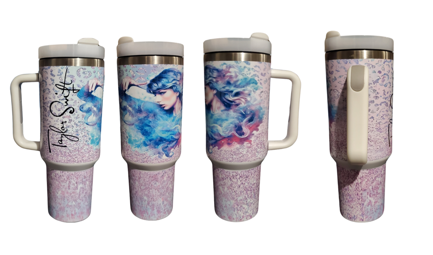 Taylor Swift 40oz H2.0 Tumbler Dupe