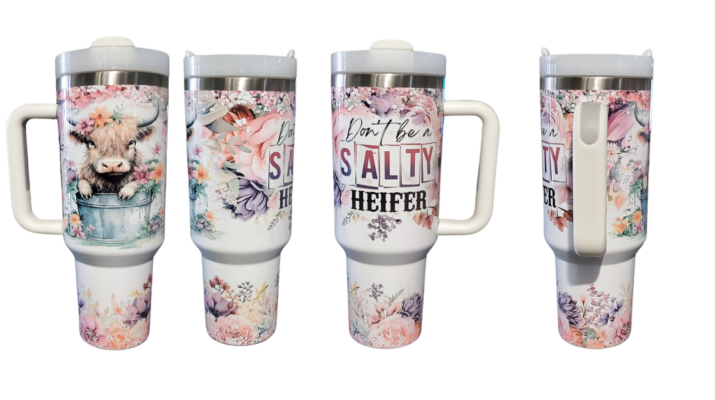 Salty Heifer 40oz Tumbler