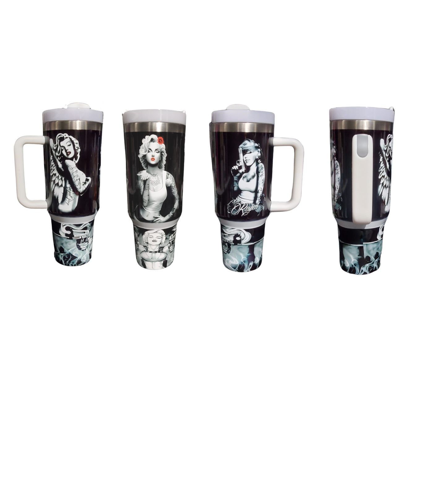 40oz Tattooed Marilyn H2.0 Tumbler Dupe