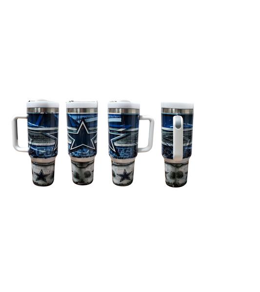 40oz DC Stadium Blue Tumbler Dupe