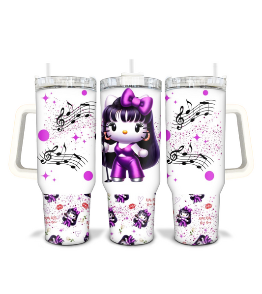 Selena Kitty 40oz H2.0 dupe tumbler