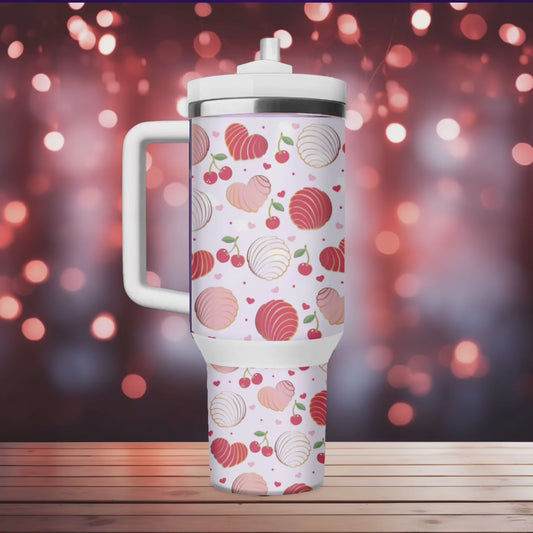 Cherries and conchas 40oz Tumbler