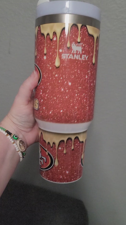 40oz 49ers drip Tumbler dupe