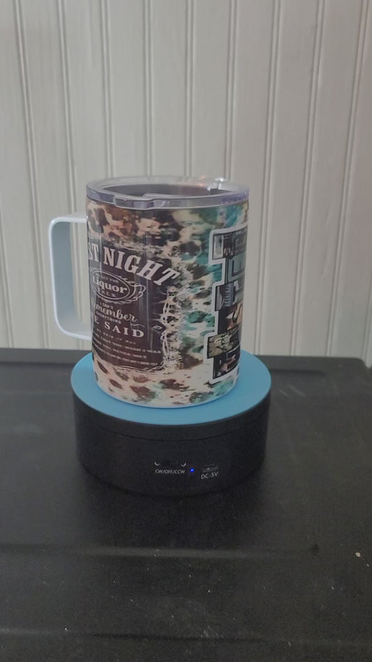 15oz Last Night, Morgan Wallen inspired tumbler
