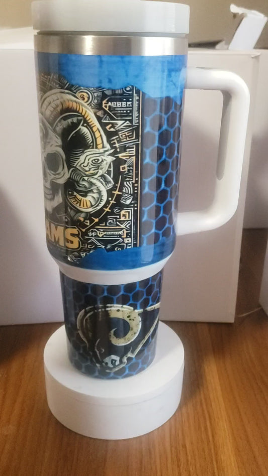 40oz LA Rams Tumbler Dupe