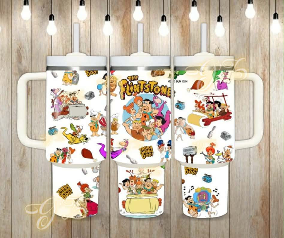 40oz vintage cartoon tumbler