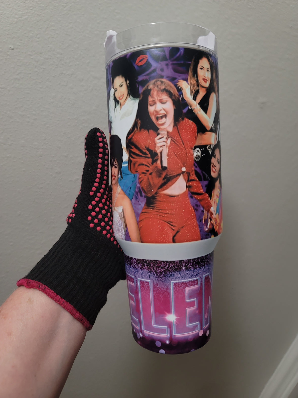 Selena purple roses 40oz Tumbler