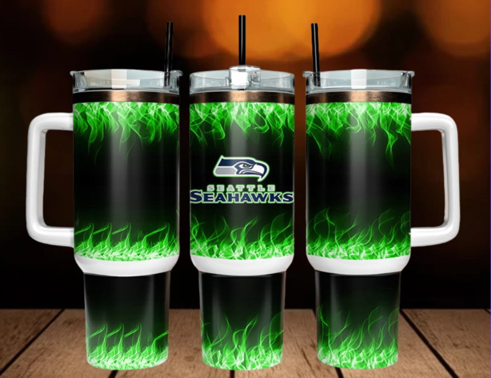 40oz  Seahawks inspired Tumbler