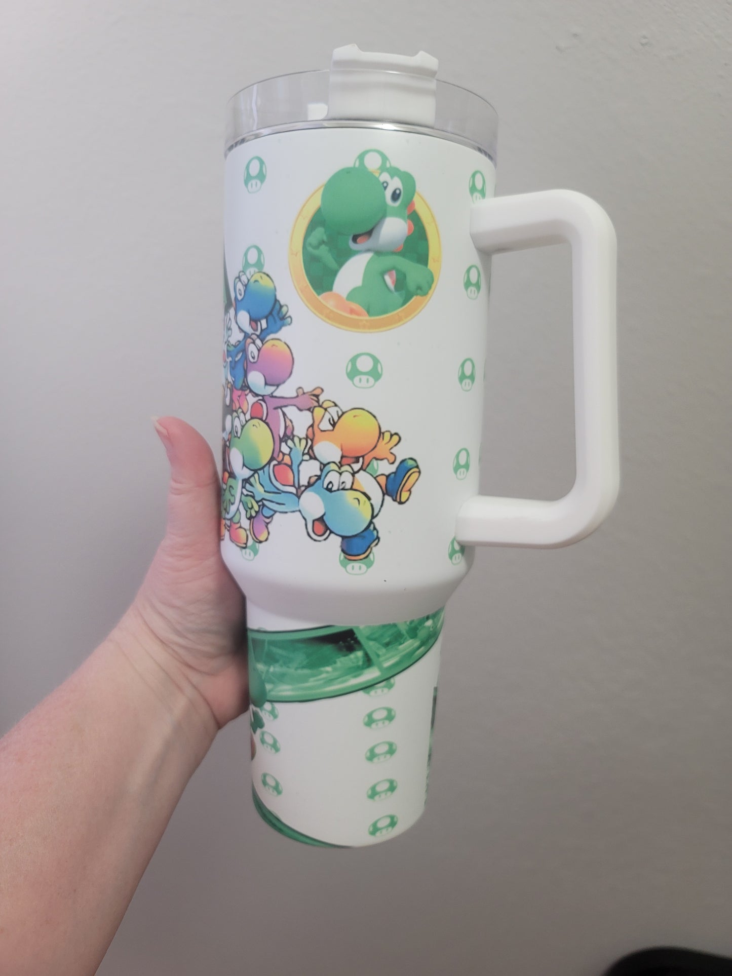 40oz Yoshi inspired tumbler