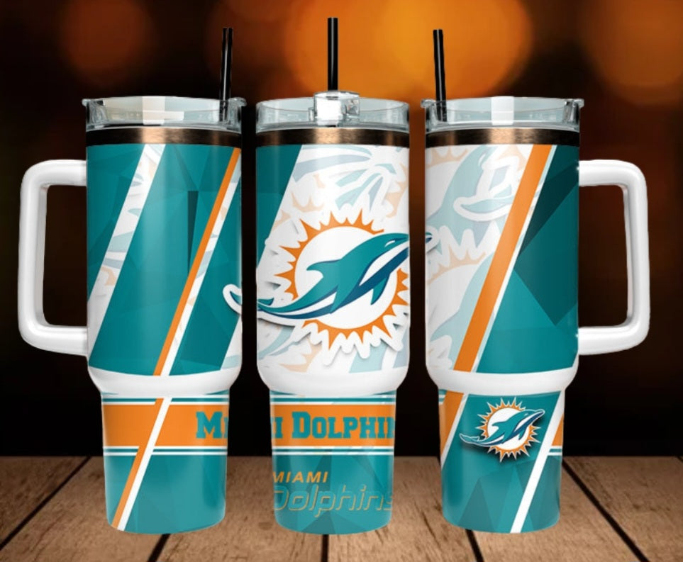 40oz  Dolphins inspired Tumbler