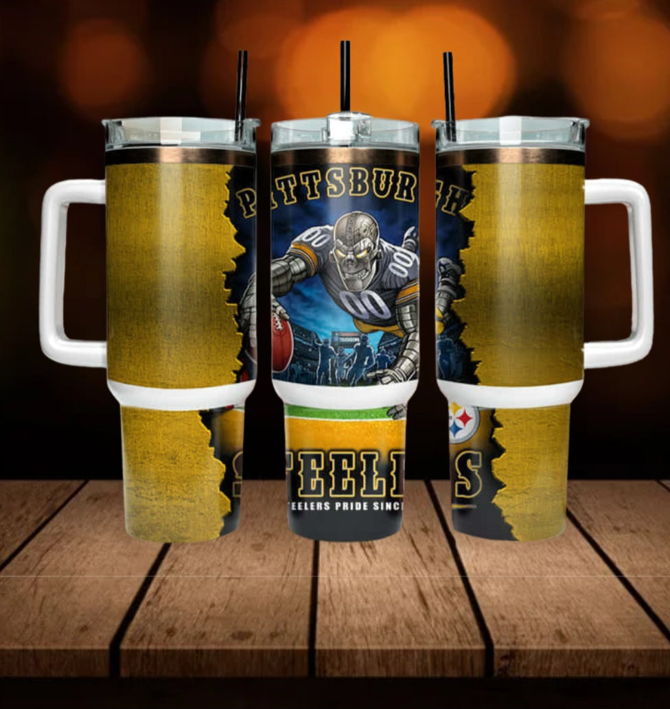 40oz  Steelers inspired Tumbler