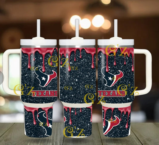 40oz  Texans inspired Tumbler