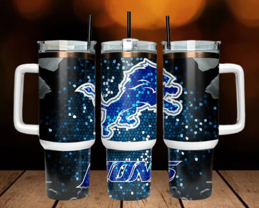 40oz  Lions inspired Tumbler