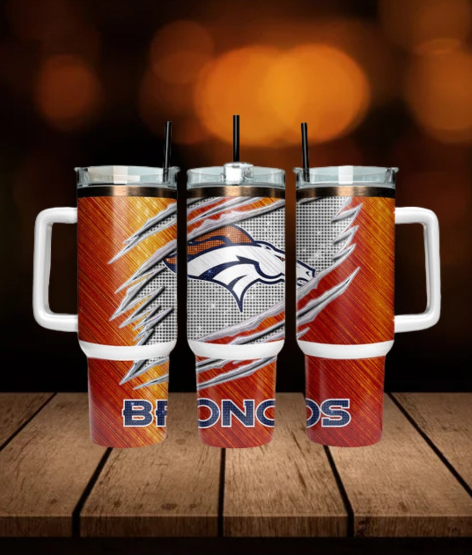 40oz  Broncos inspired Tumbler