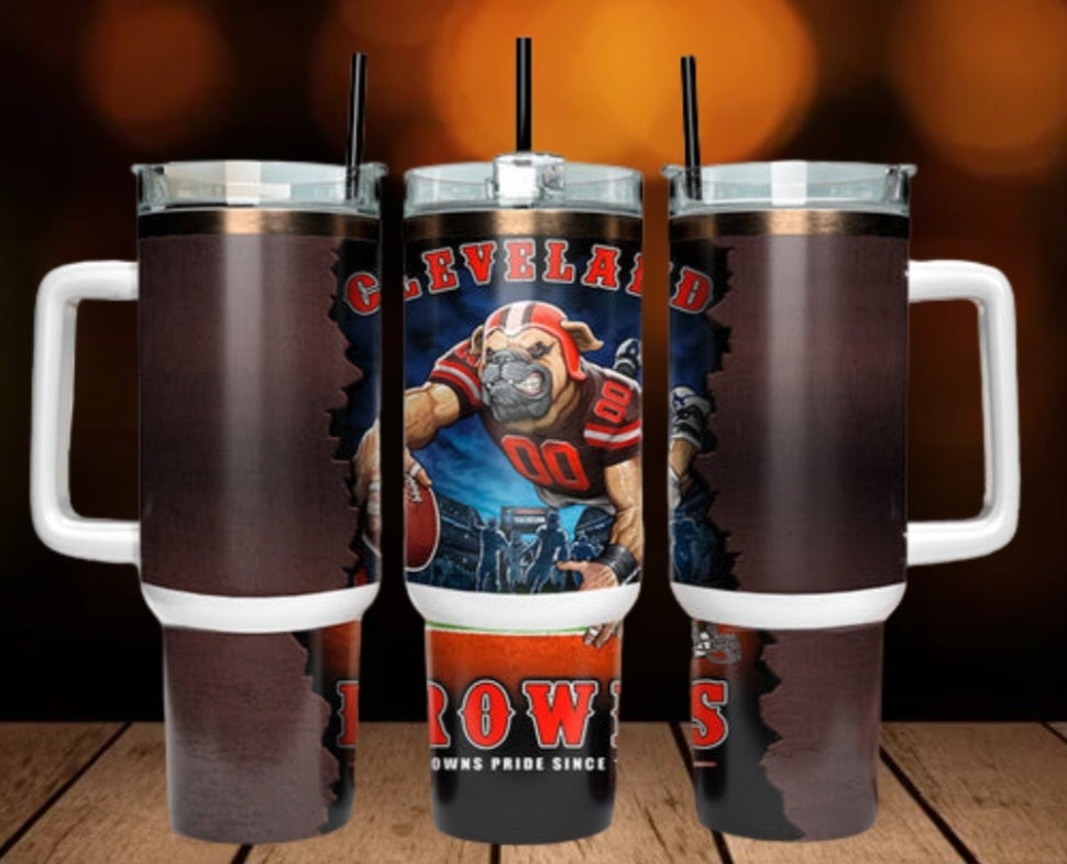 40oz  Browns inspired Tumbler