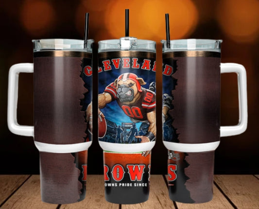 40oz  Browns inspired Tumbler