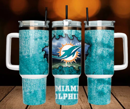 40oz  Dolphins inspired Tumbler