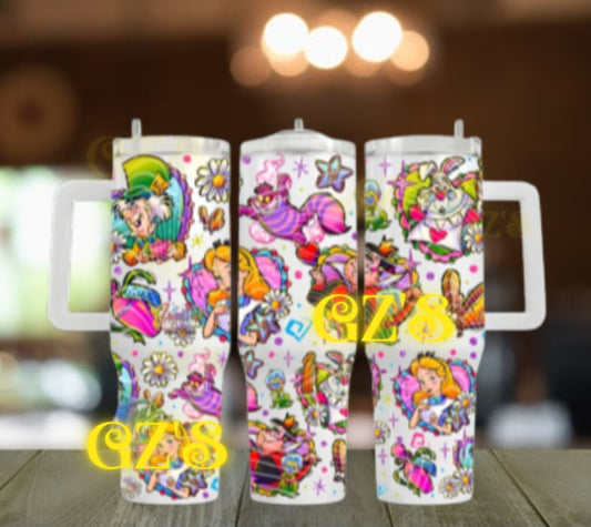 40oz vintage cartoons tumbler