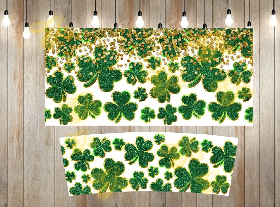 40oz Shamrock wrap digital download