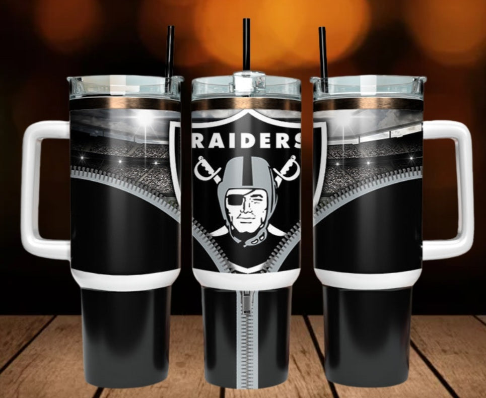 40oz  Raiders inspired Tumbler